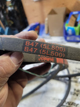 JASON UNIMATCH B47 5L500 V Belt, B/5L, Rubber, 5/8" x 50" O