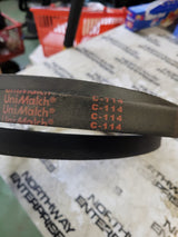 C-114 UNIMATCH BELT C114 7/8 in Top Width, 1 Strand, 118 in