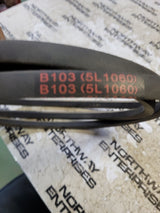 B103 or 5L1060 V-belt 5/8 x 106in Vbelt UNIBELT