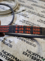 LOT OF 2 - B29 BELT 5L320 V-belt 5/8 x 32in Vbelt