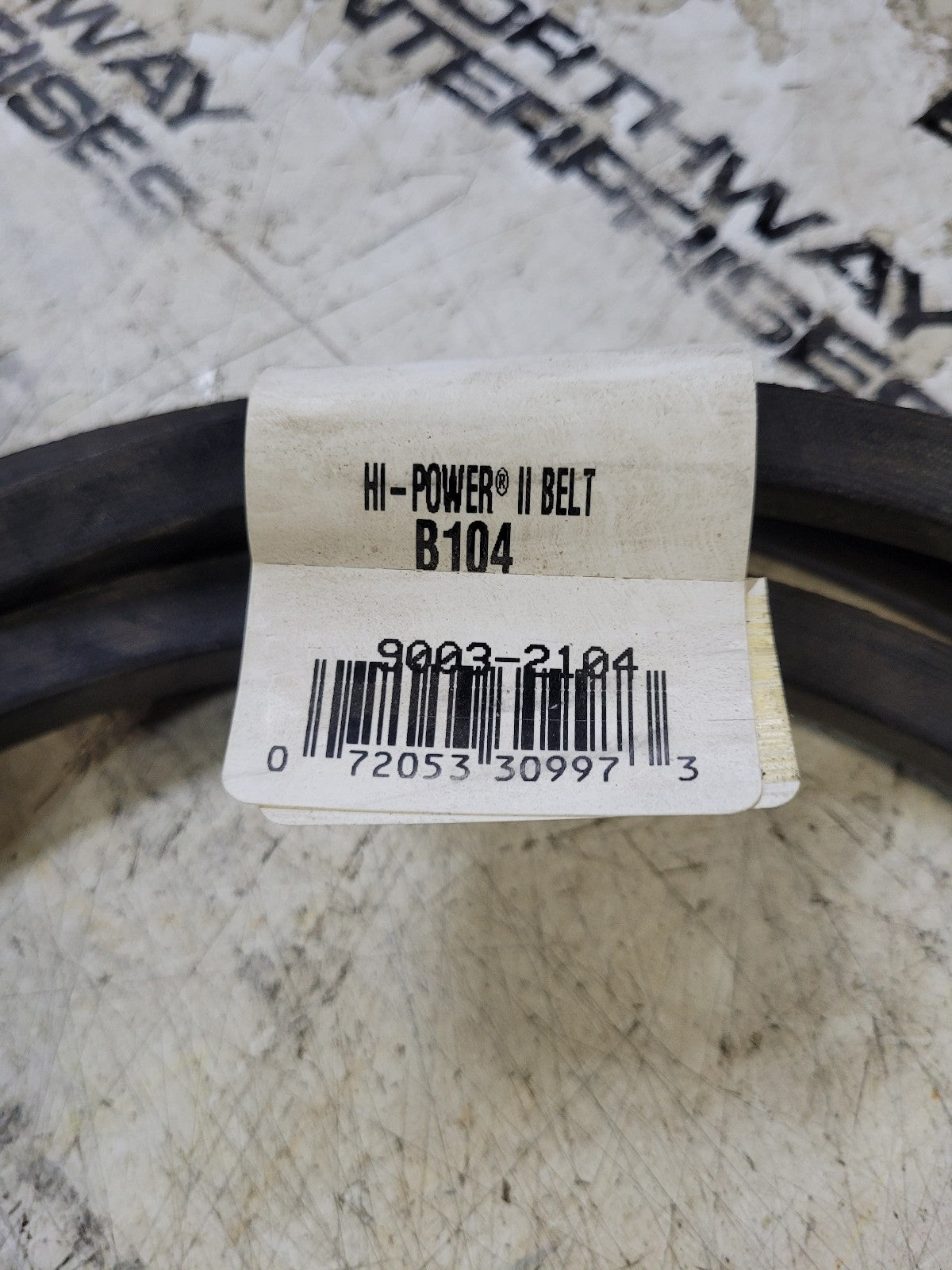 B104 GATES BELT B104 21/32" W X 107" OC X 13/32" THICK V80 V BELT