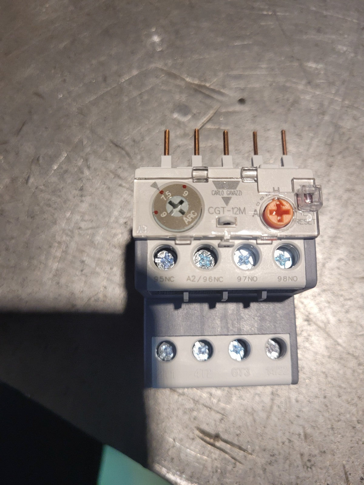 CARLO GAVAZZI CGT-12M-9 / CGT12M9 OVERLOAD RELAY 9A