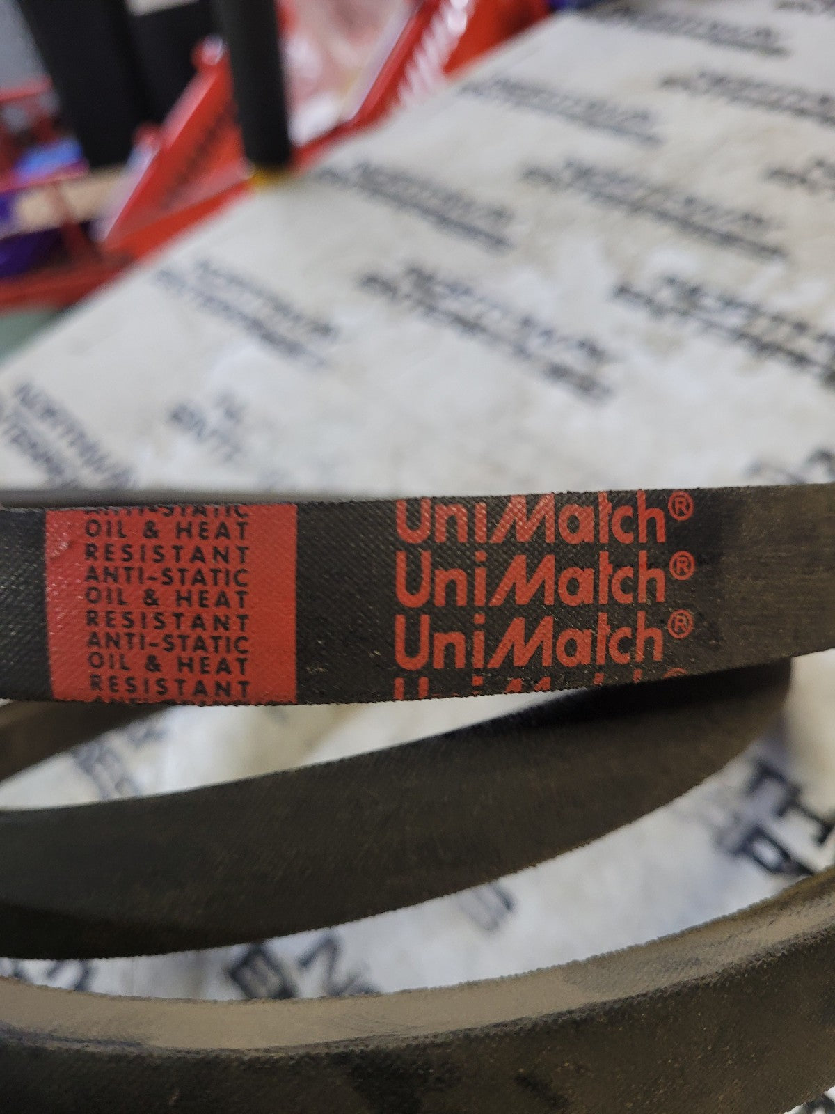 C81 V Belt, 7/8" x 85" OC, Rubber, C Type
