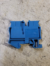 64PC OF  3248126  Terminal Block Connector 2 Position Feed Through Blue 12-26AWG