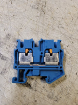 64PC OF  3248126  Terminal Block Connector 2 Position Feed Through Blue 12-26AWG