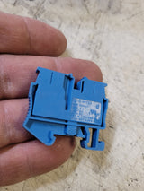64PC OF  3248126  Terminal Block Connector 2 Position Feed Through Blue 12-26AWG