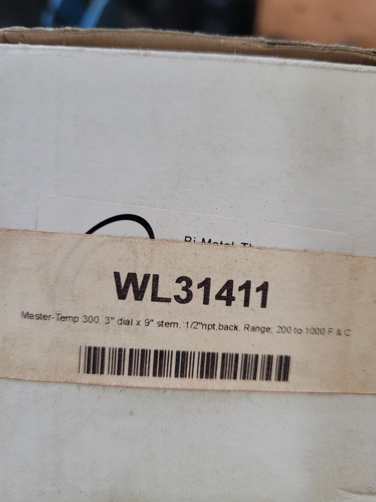 Master-Temp 200-1000 F Bimetal Thermometer WL31411