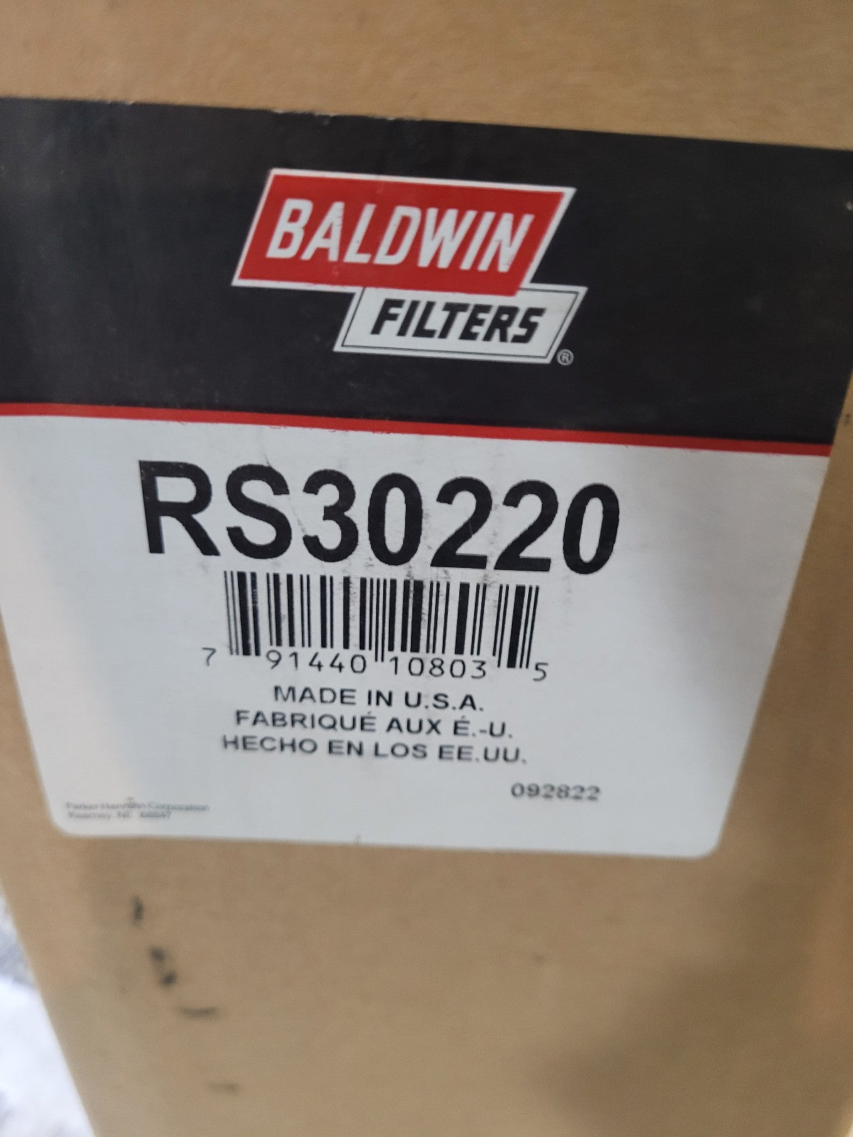 NEW R530220 BALDWIN AIR FILTER