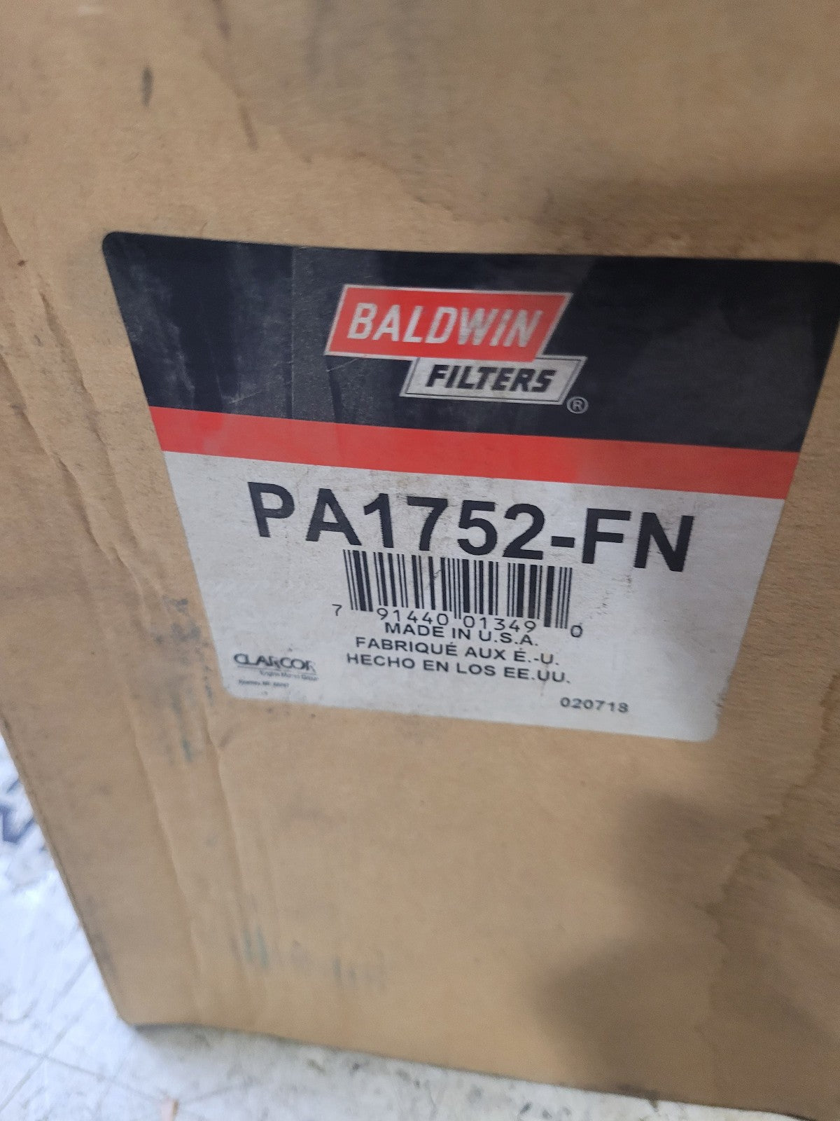 NEW PA1752-FN BALDWIN AIR FILTER