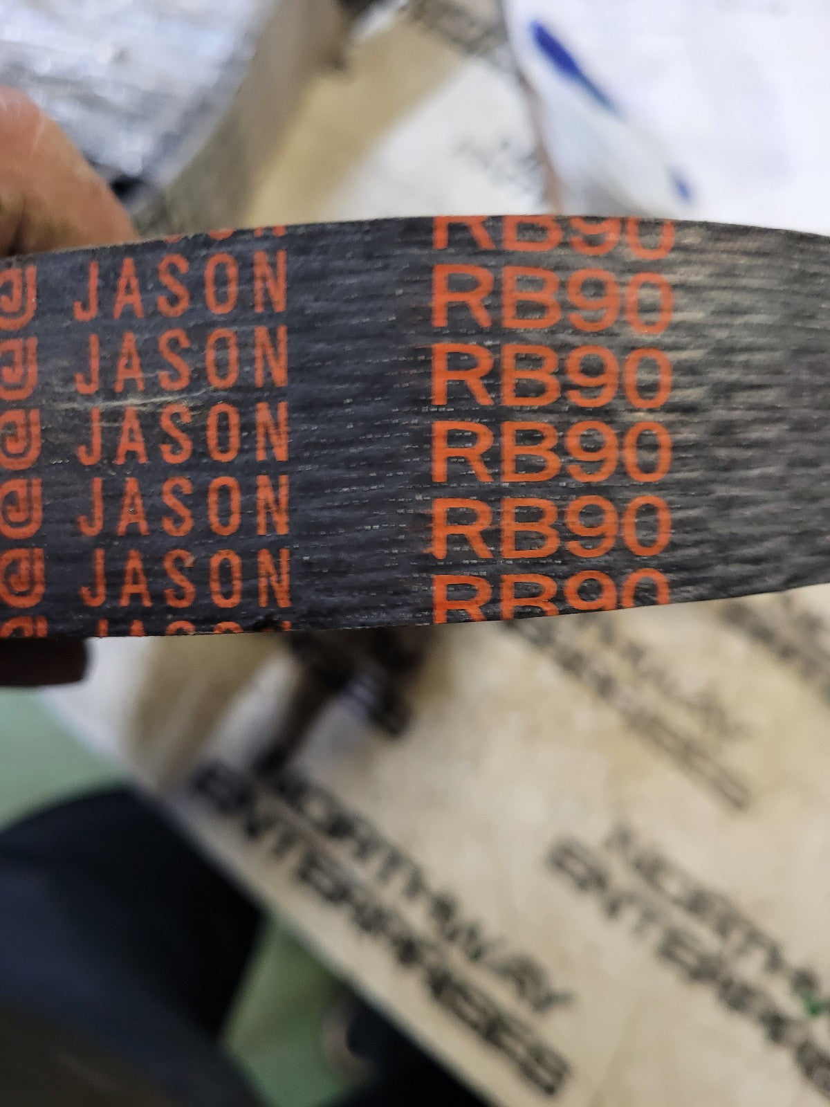NEW RB90-2 JASON BELT 21/32 in Top Width, 2 Strand, 93 in