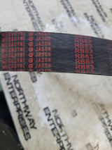 NEW RB63-2 JASON BELT 2 RIBS V-Belt - B, 21/32 in Top Width, 2 Strand, 66 in OD