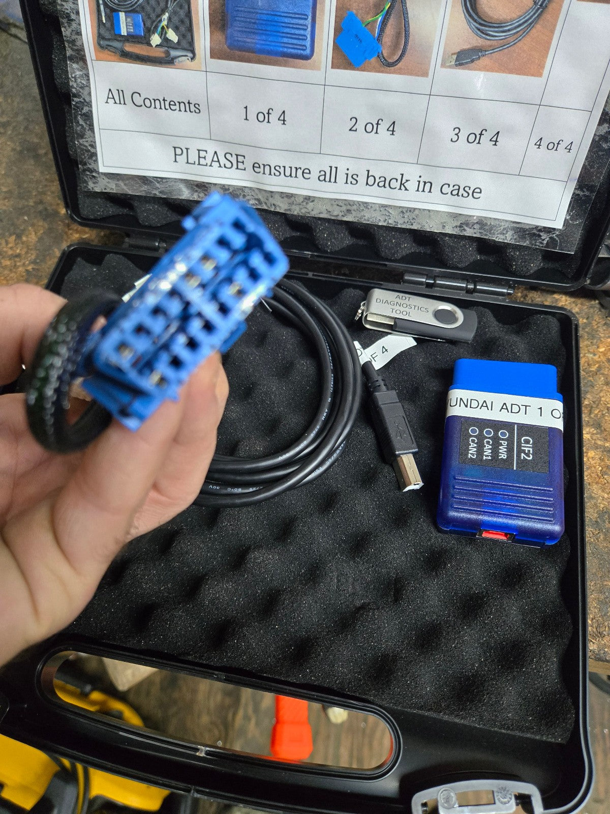 HYUNDAI DOOSAN ADT DIAGNOSTIC CIF2 TOOL USB TO DUAL CAN MX538302