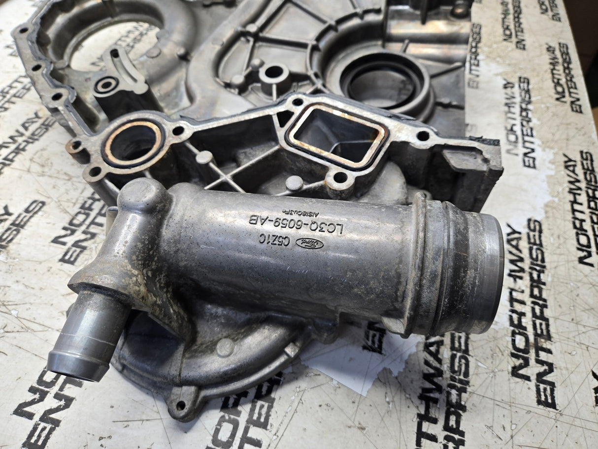 2020 FORD POWERSTROKE 6.7L FRONT ENGINE COVER WATER PUMP HOUSING LC3Q-6059-AB