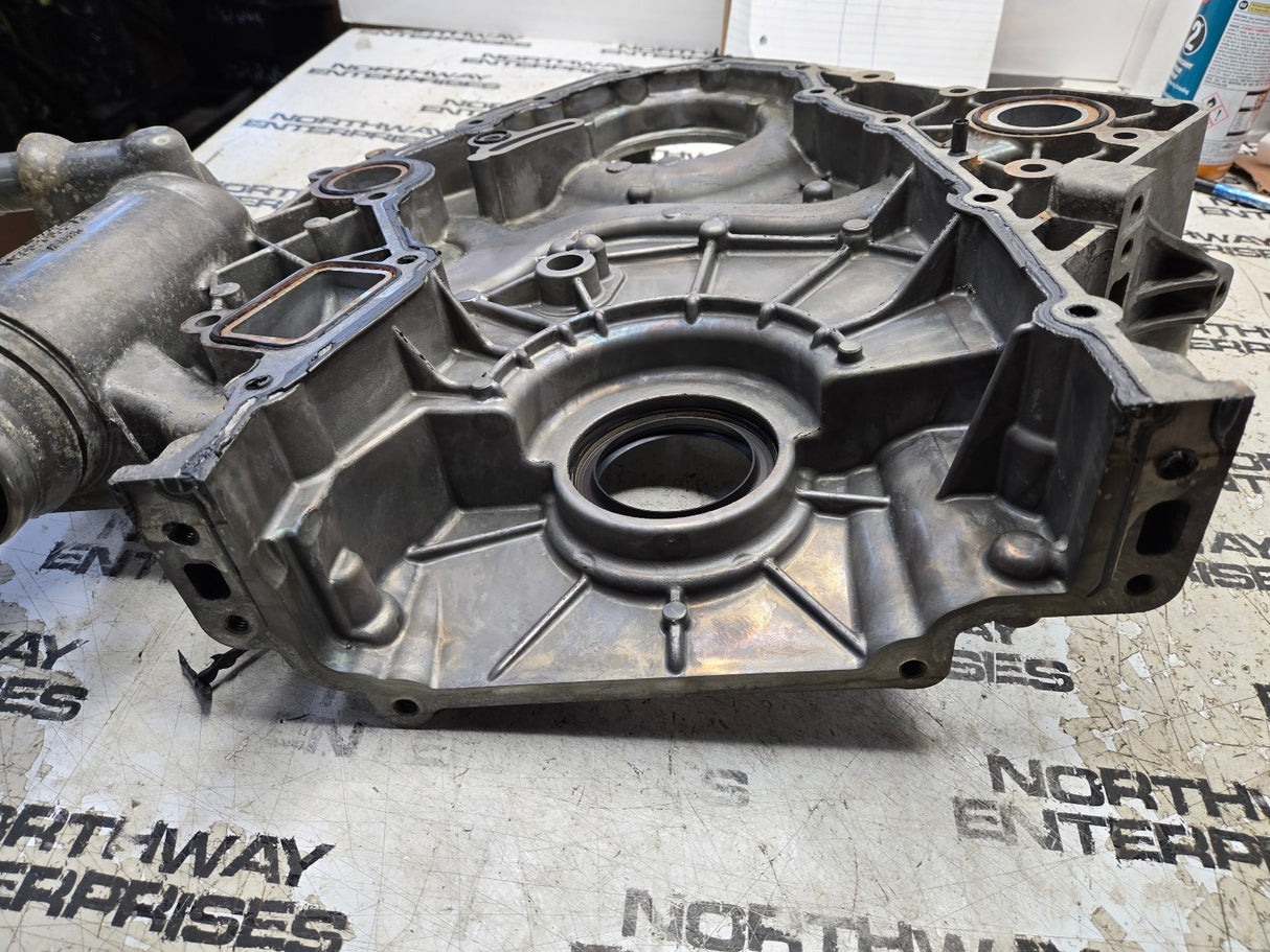 2020 FORD POWERSTROKE 6.7L FRONT ENGINE COVER WATER PUMP HOUSING LC3Q-6059-AB
