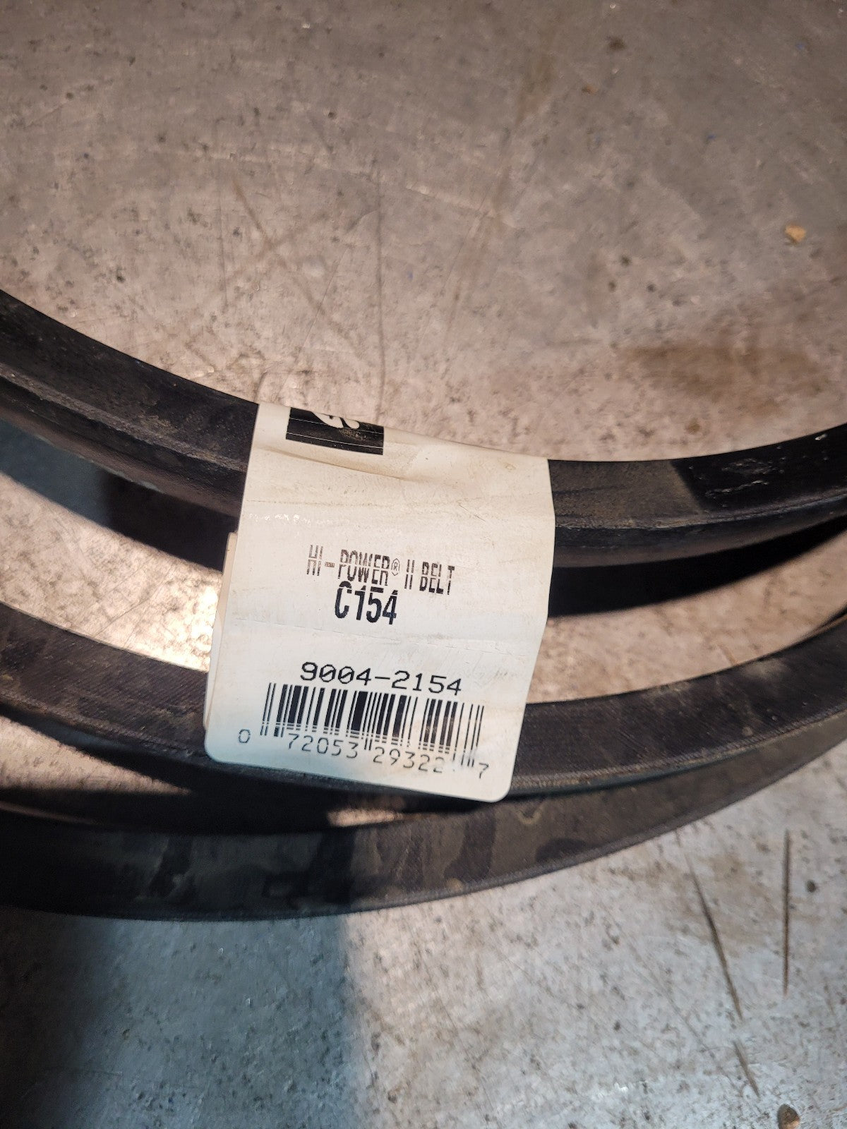 NEW C154 GATES 9004-2154 7/8 in Top Width, 1 Strand, 158 in OD