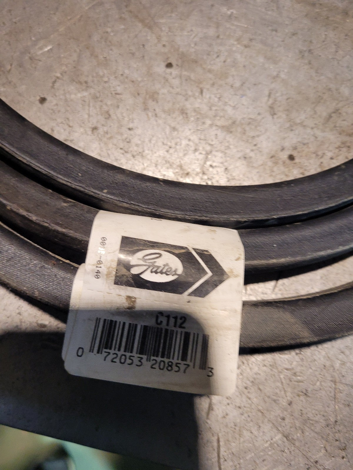 NEW C112 GATES BELT  7/8 in Top Width, 1 Strand, 116 in OD