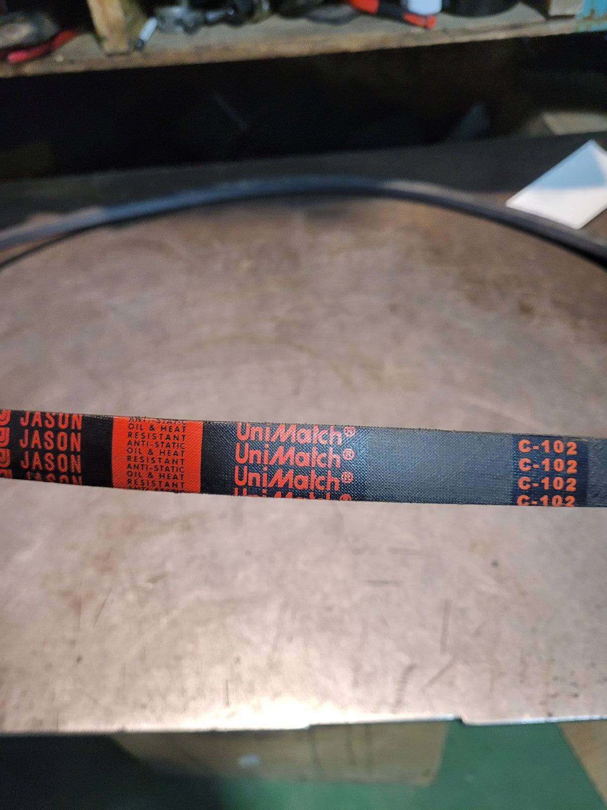 NEW C102 JASON BELT 7/8 in Top Width, 1 Strand, 106 in OD