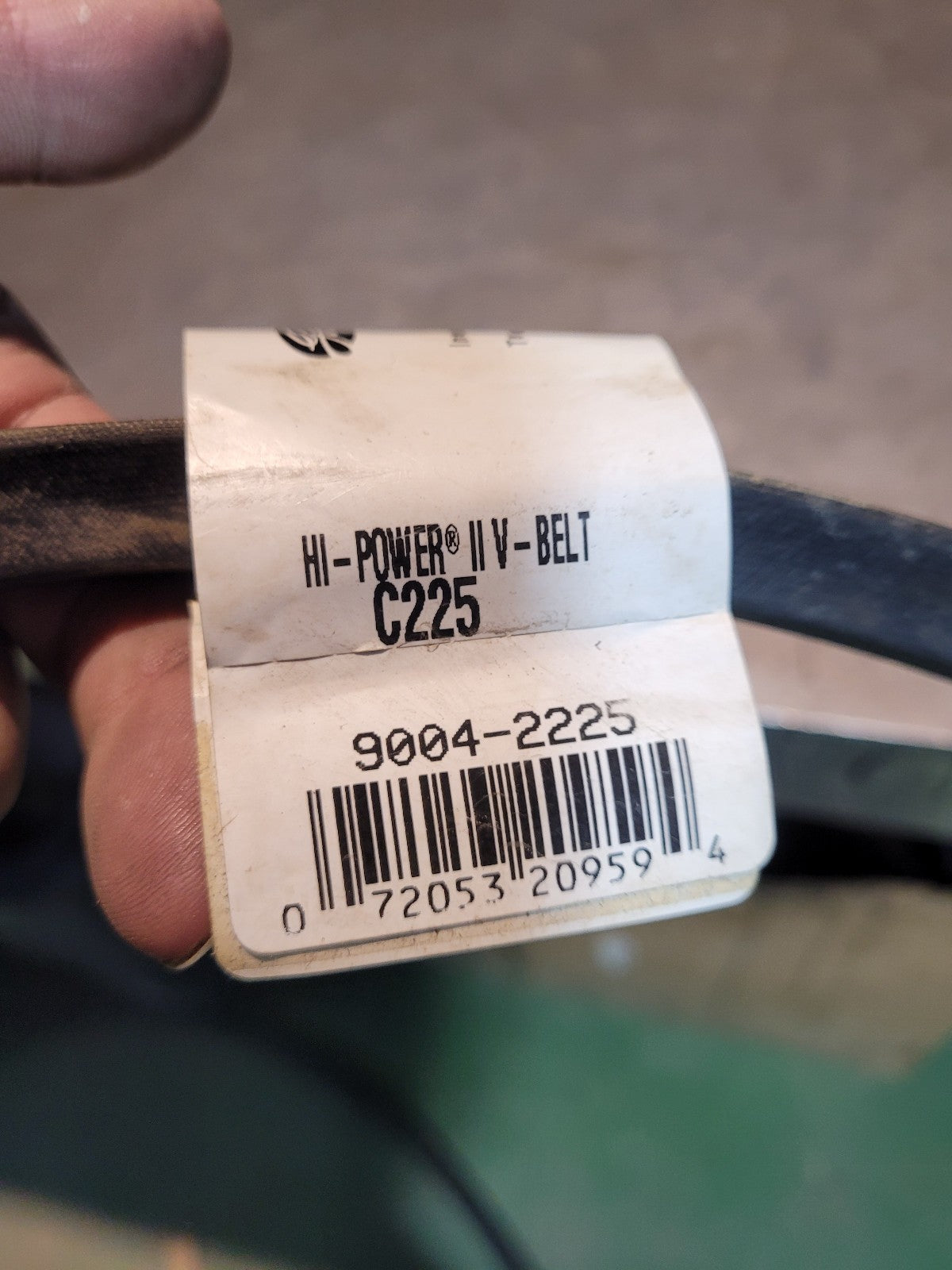 NEW C225 9004-2225 GATES BELT 7/8 in Top Width, 1 Strand, 227 in OD