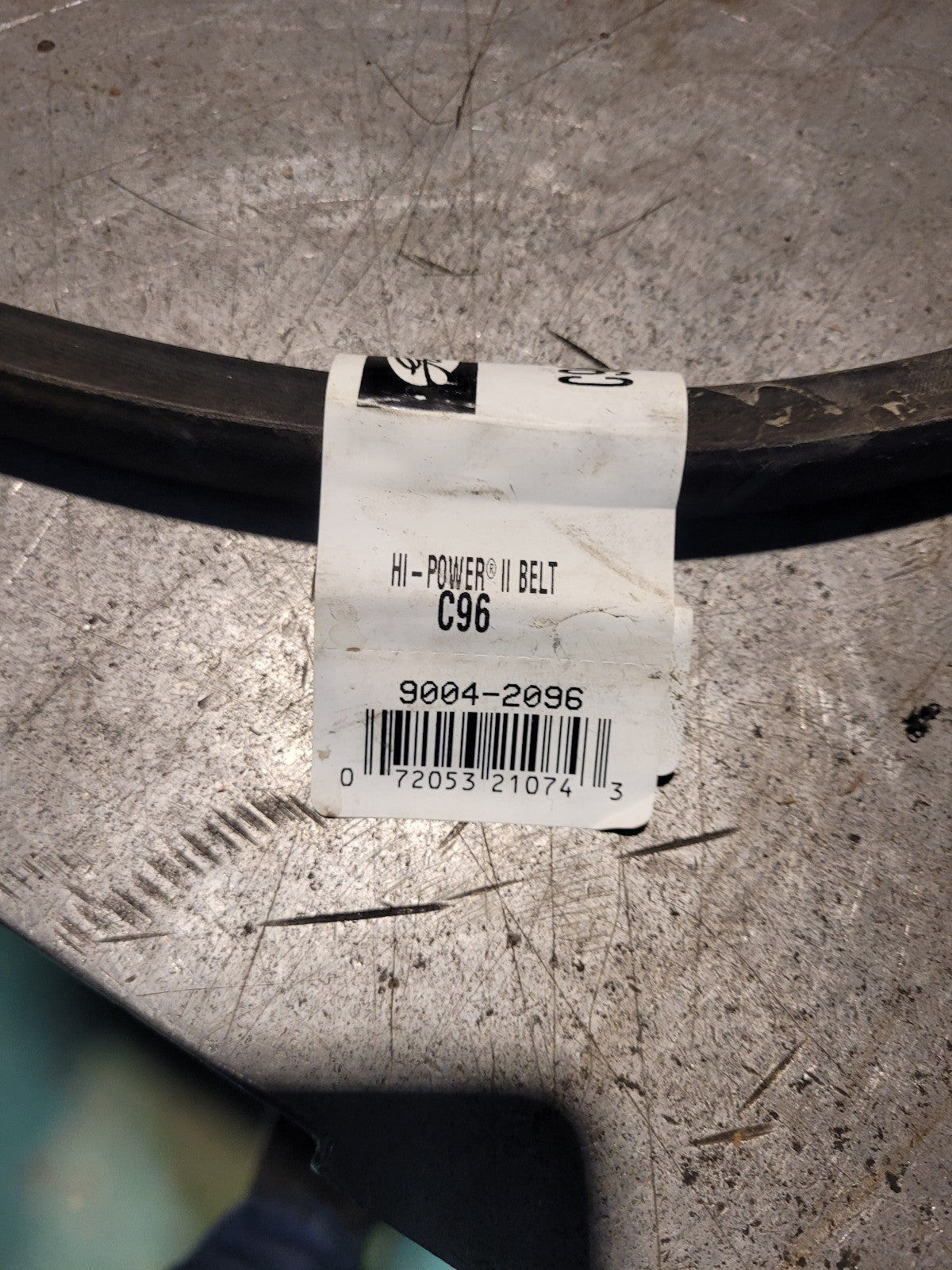 NEW C96 Gates Belt 7/8 in Top Width, 1 Strand, 100 in OD