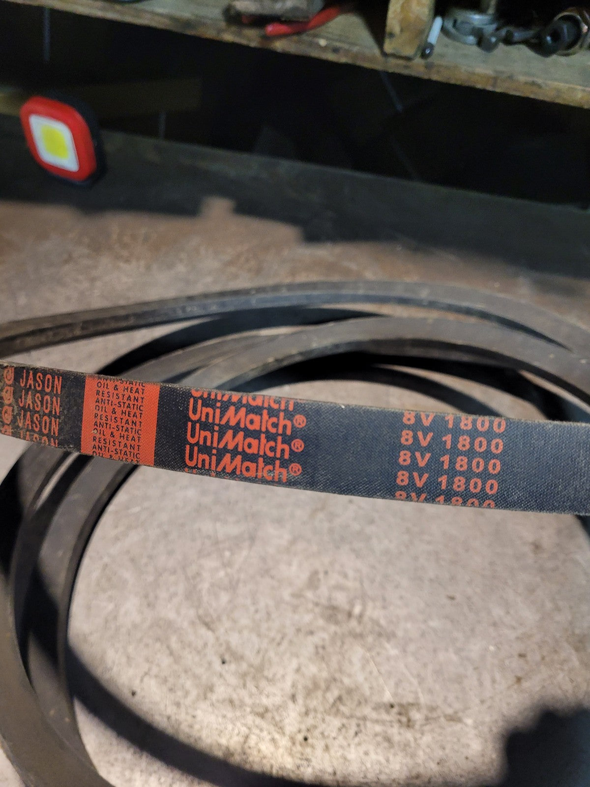 NEW 8V1800 Jason Belt 1 in Top Width, 1 Strand, 180 in OD
