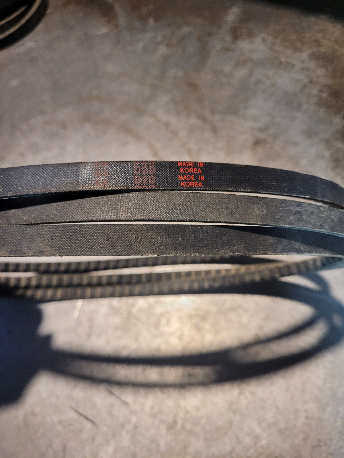 LOT OF 3 BELTS New AX-34 AX34 GATES BELT 1/2 in Top Width, 1 Strand, 36 in