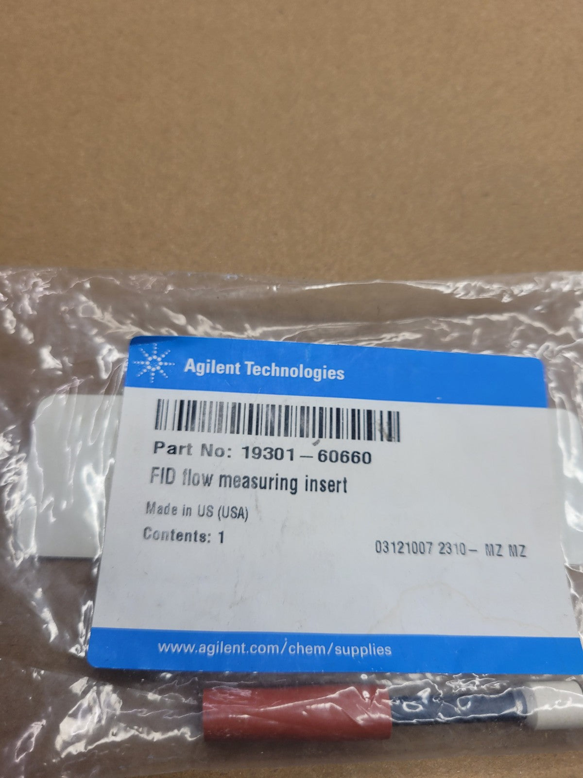 19301-60660 Agilent FID Flow Meaasuring Insert