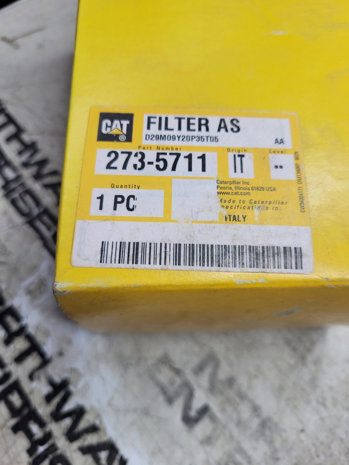 Genuine Cat 273-5711 Caterpillar Air Breather In oem Box 2735711