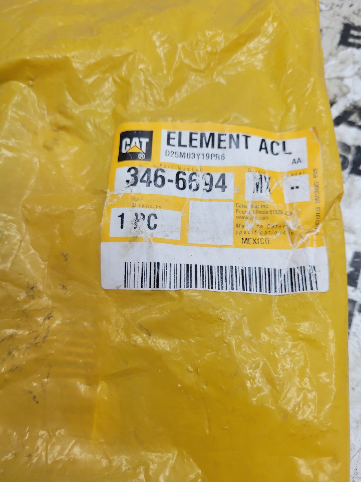 Genuine Cat 346-6694 Caterpillar Air Filter In oem Box 3466694