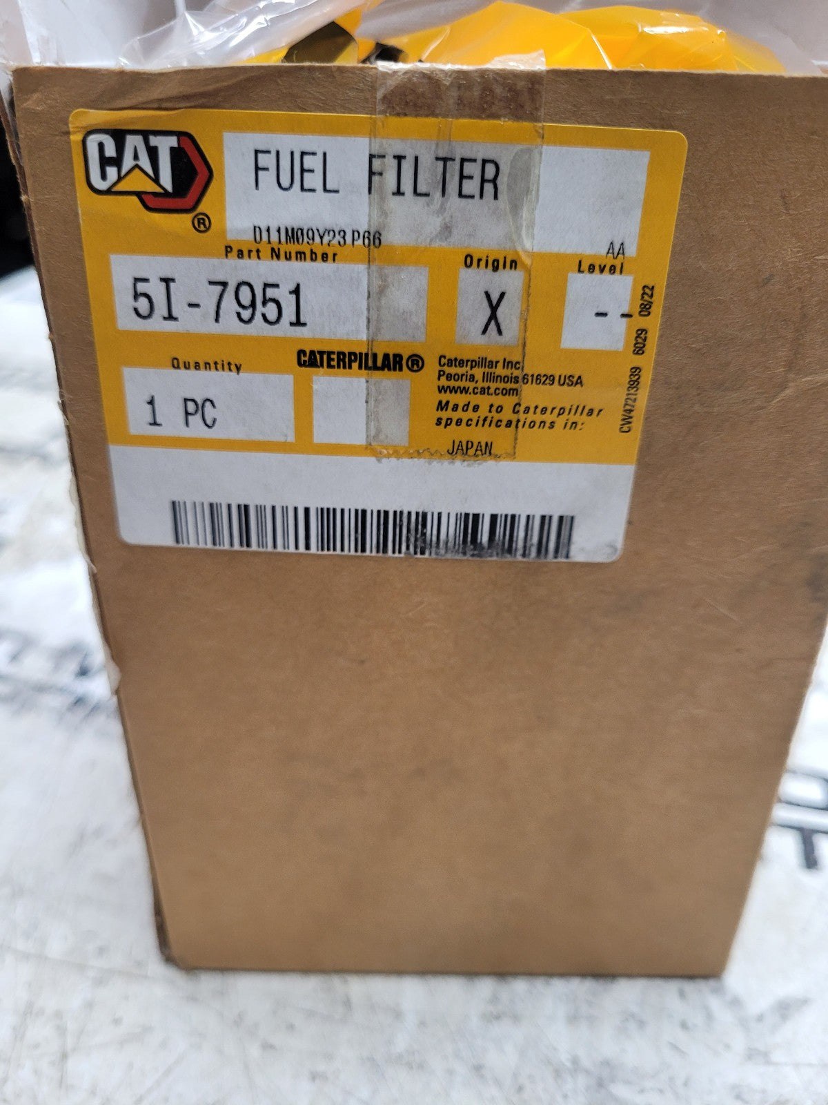 Genuine Cat 5i-7951 Caterpillar Fuel Filter In oem Box 5i7951