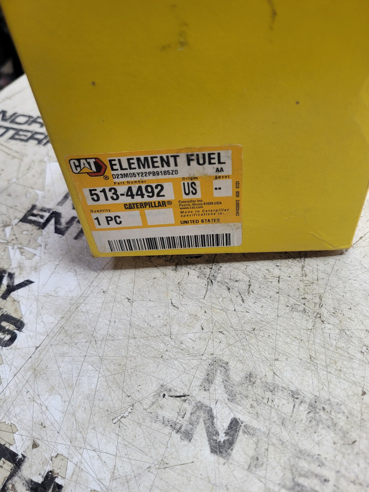 Genuine Cat 513-4492 Caterpillar Fuel Filter In oem Box 5134492