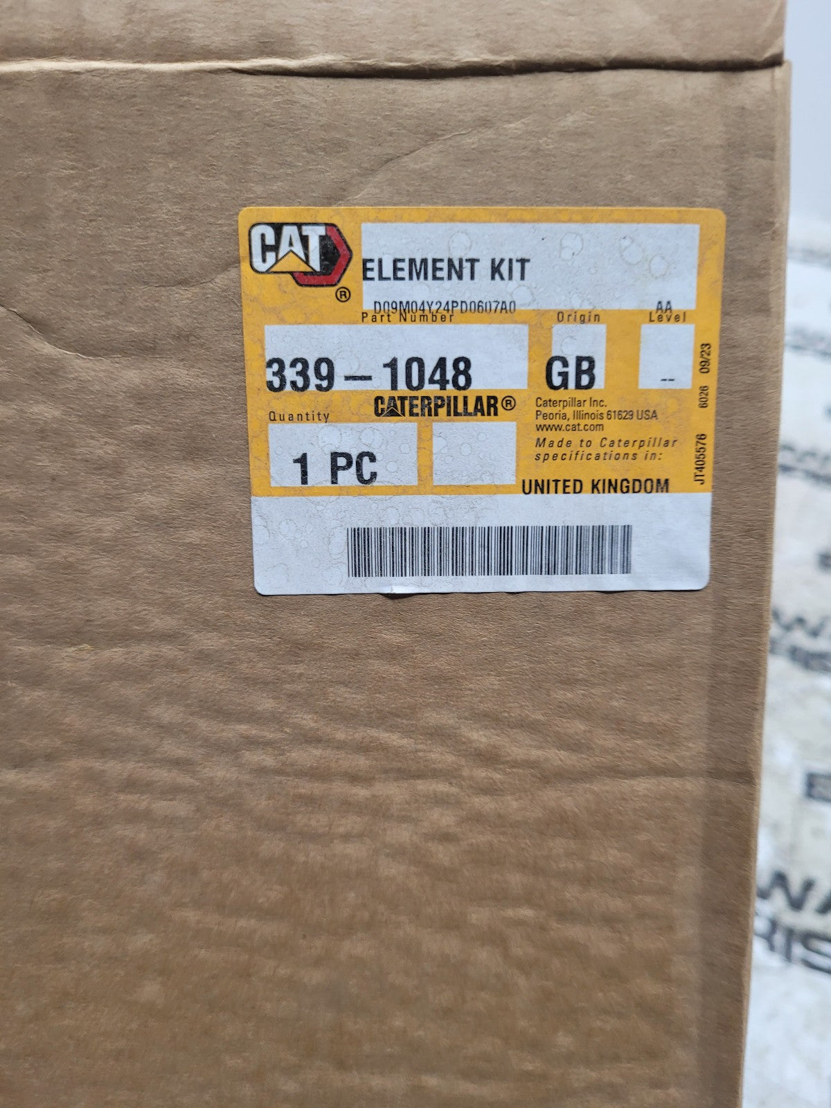 Genuine Cat 339-1048 Caterpillar Breather Filter In oem Box 3391048