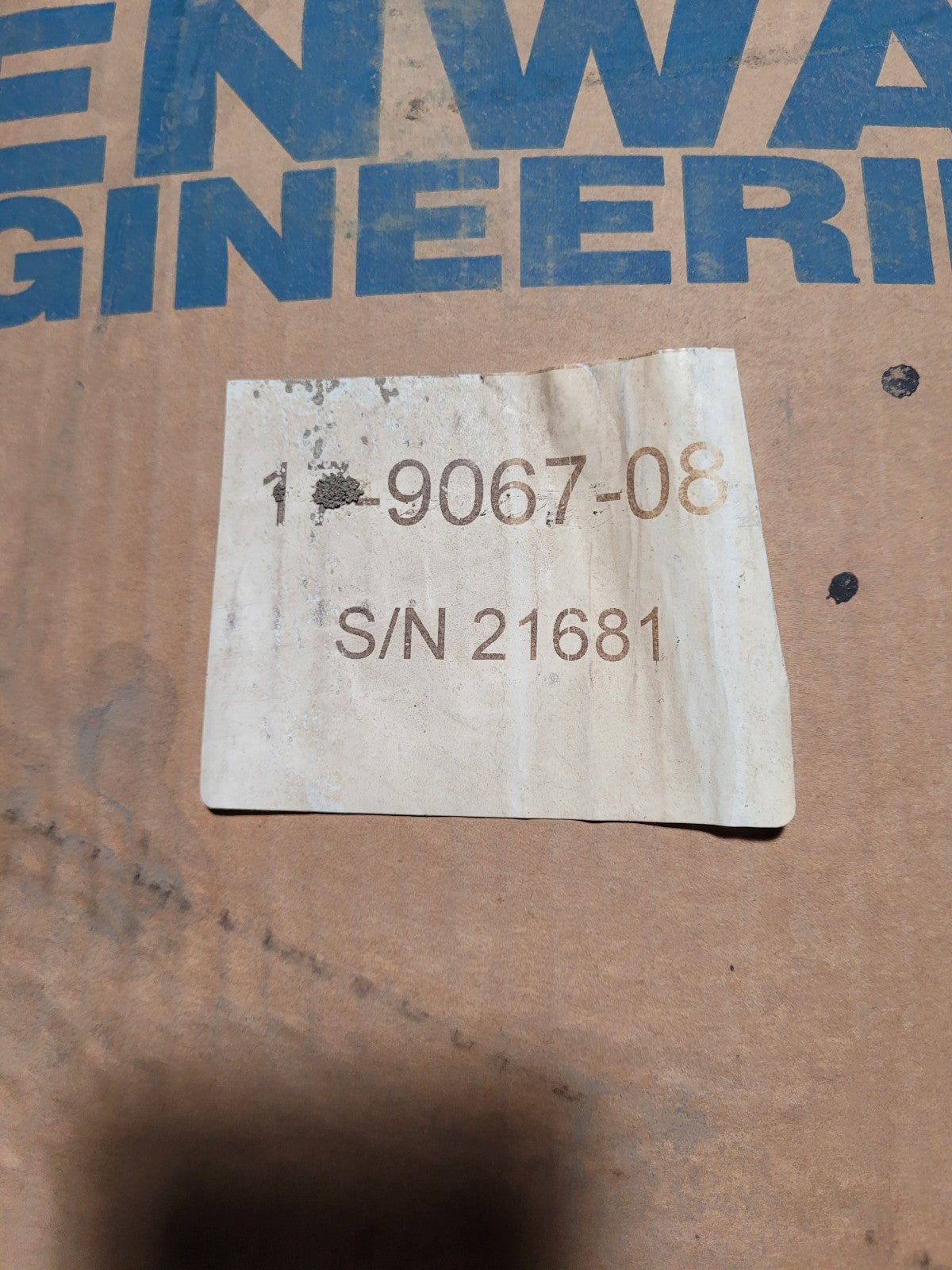 KENWAY 17-9067-08 HYDRAULIC Flameless Heating/Cooling System 9067 SERIES