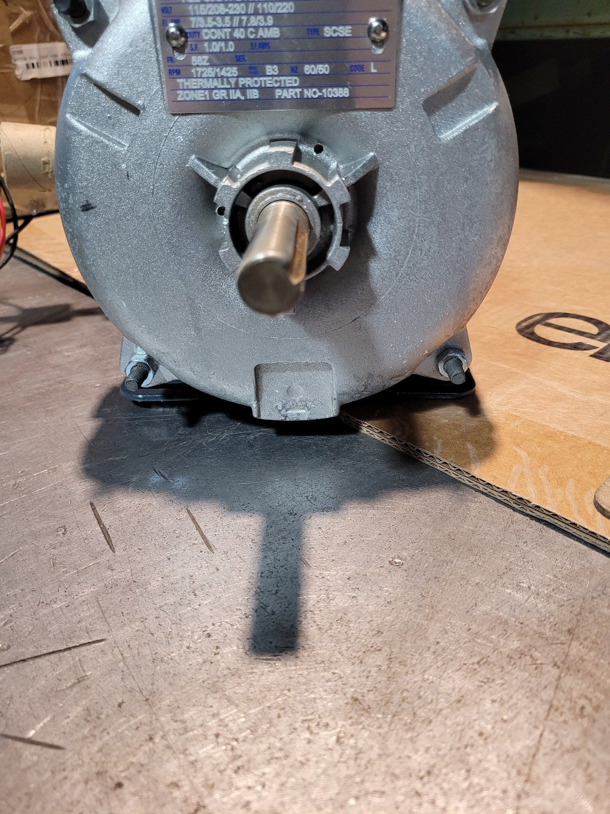 THERMON 10388 Motor  EP-TEFC 1/2 HP 115V - 208-230V 1 Phase 1725RPM 60HZ