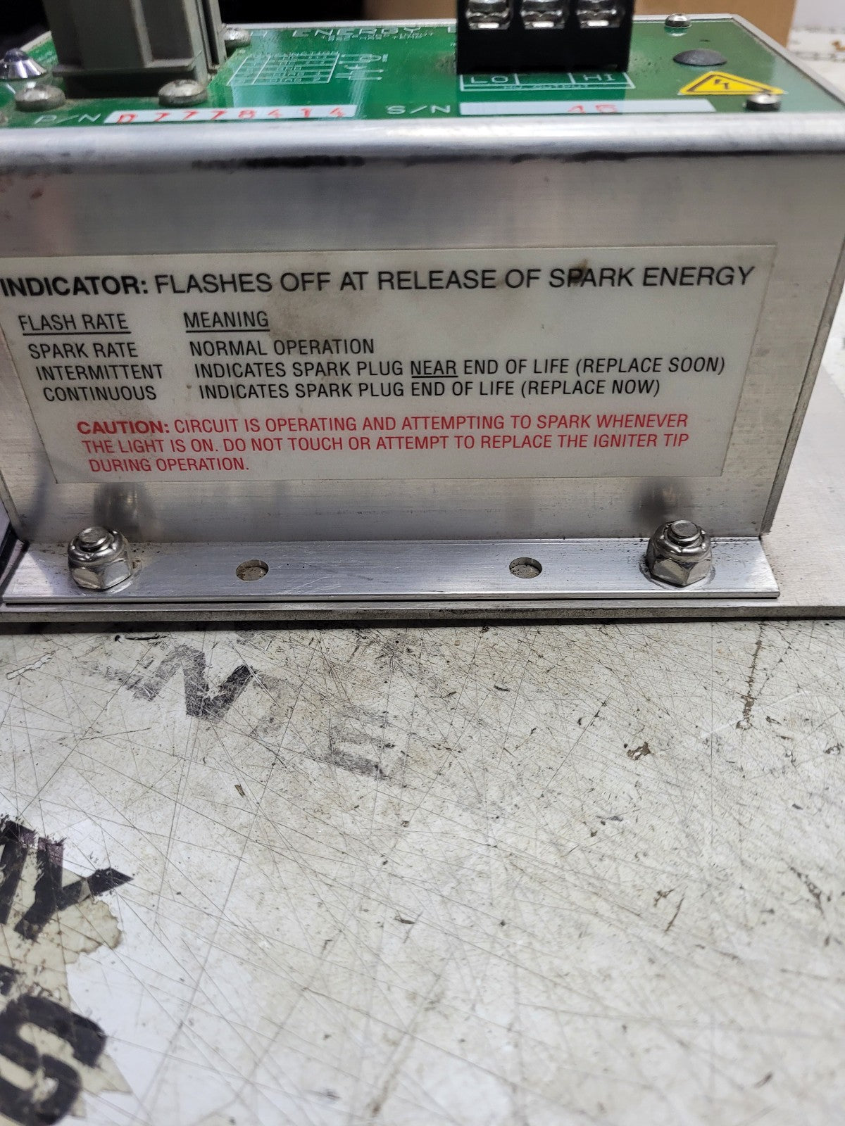 331-01445-00007 07778414 EXCITER DIRECT FIRE VAPORIZER RETROFIT 327-03298-01187