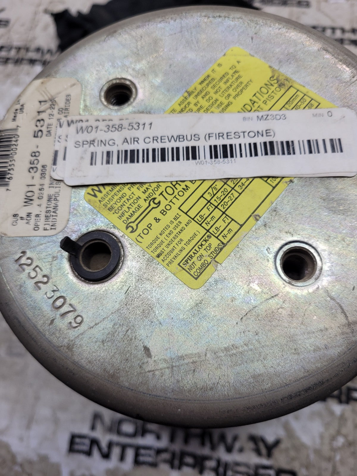 W01-358-5311 FIRESTONE SUSPENSION BAG