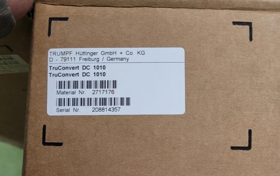 NEW TRUMPF TRUCONVERT DC 1010 2717176