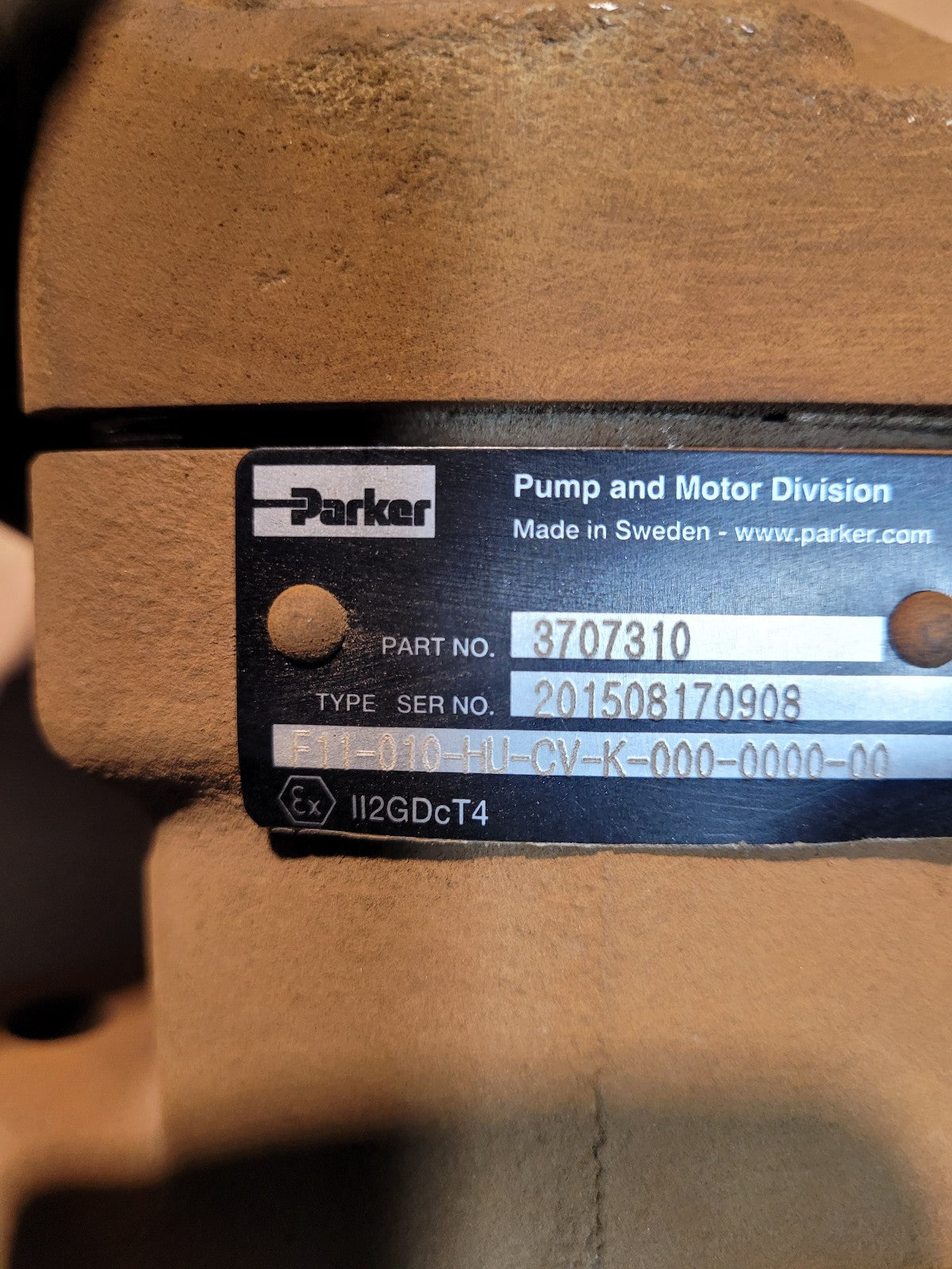 REBUILT PARKER F11-010-HU-CV-K-000, 3707310