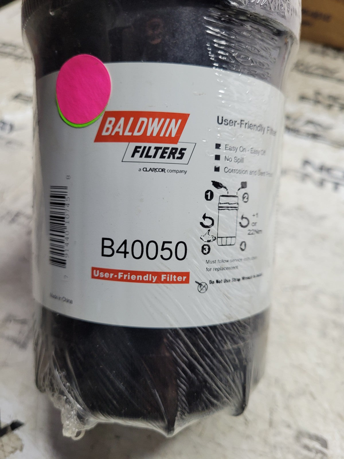 BALDWIN B40050 BALDWIN HYDRAULIC SPIN ON FILTER