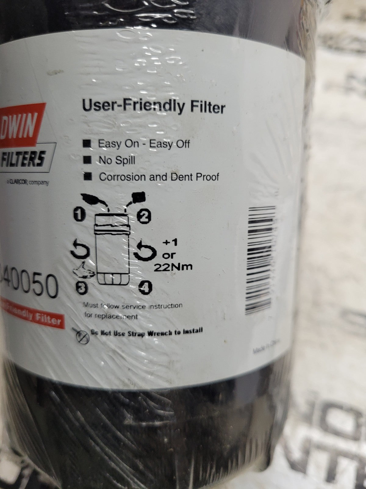 BALDWIN B40050 BALDWIN HYDRAULIC SPIN ON FILTER