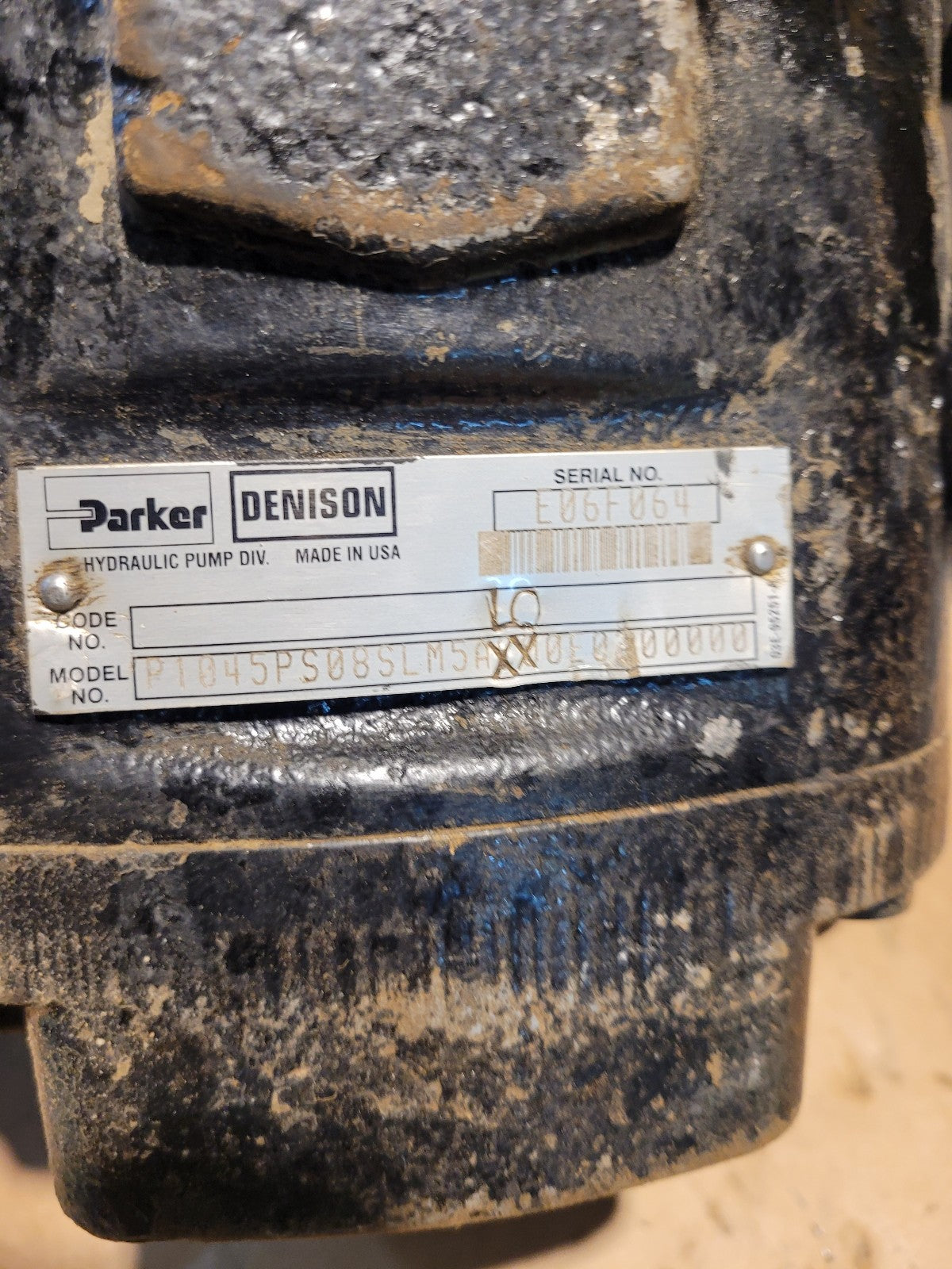 P1045Ps08SLM5A PARKER HYDRAULIC MOTOR