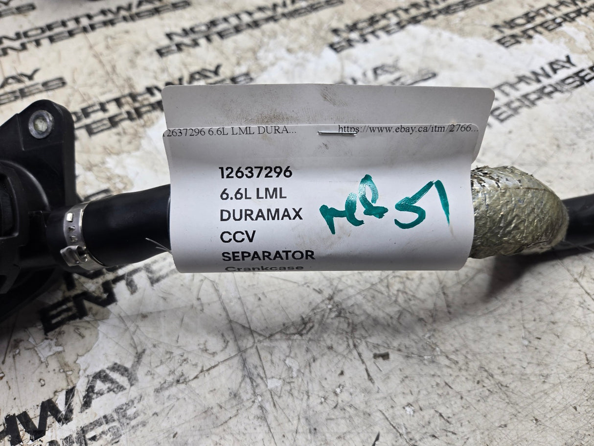12637296 6.6L LML DURAMAX CCV SEPARATOR Crankcase Vent REF51
