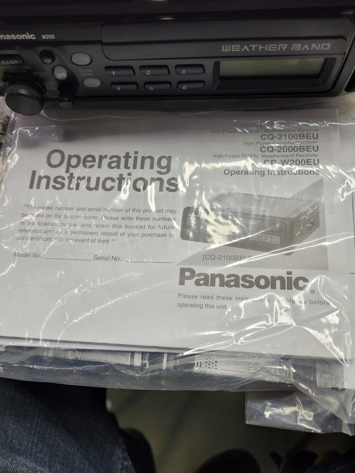 750151 CQ-2100BEU PANASONIC RADIO KIT WITH SPEAKERS 750157