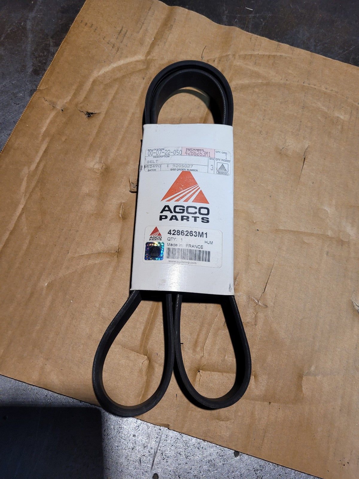 AFGCO 4286263M1 Serpentine Belt