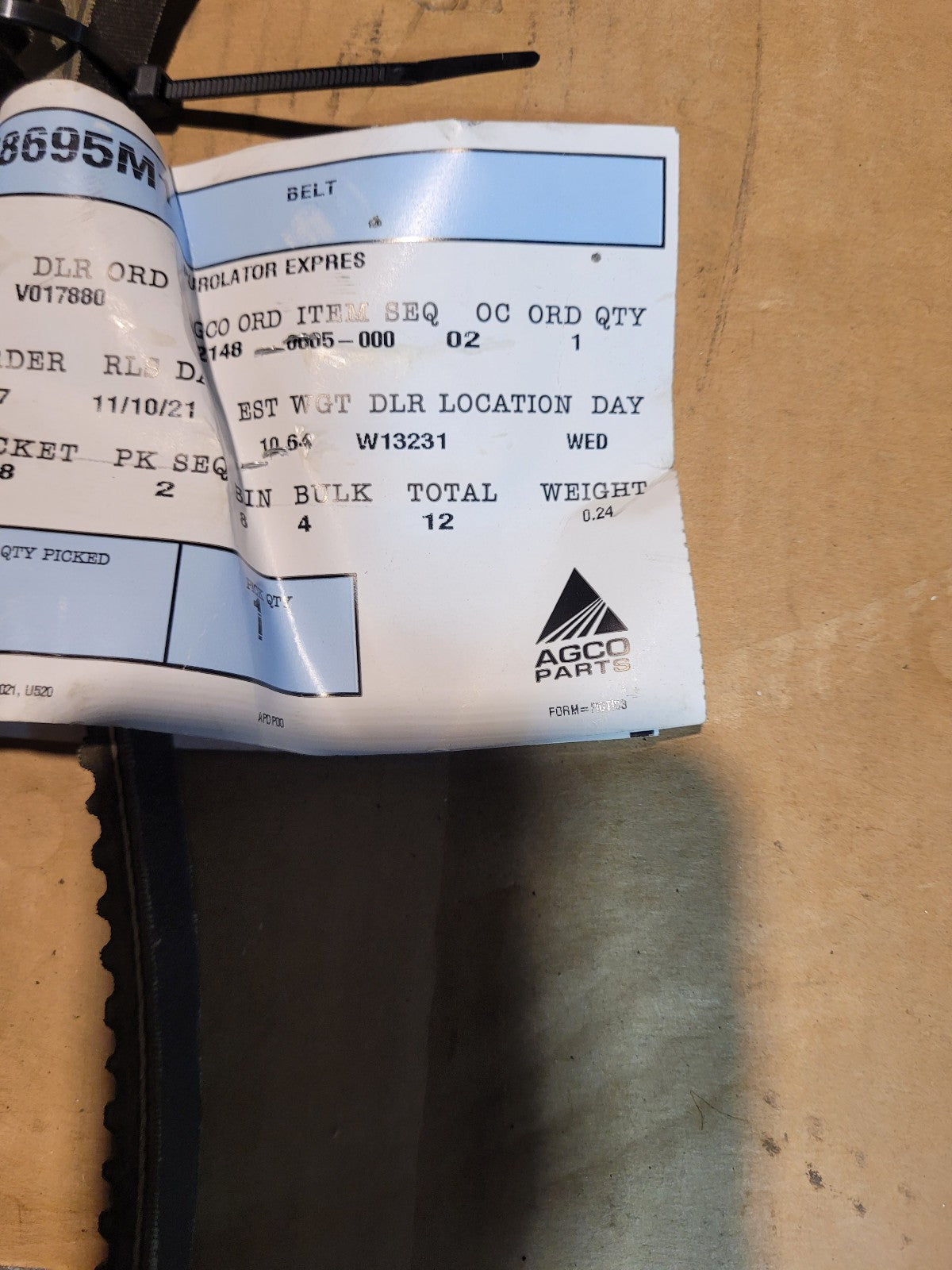 6258695M1 AGCO BELT