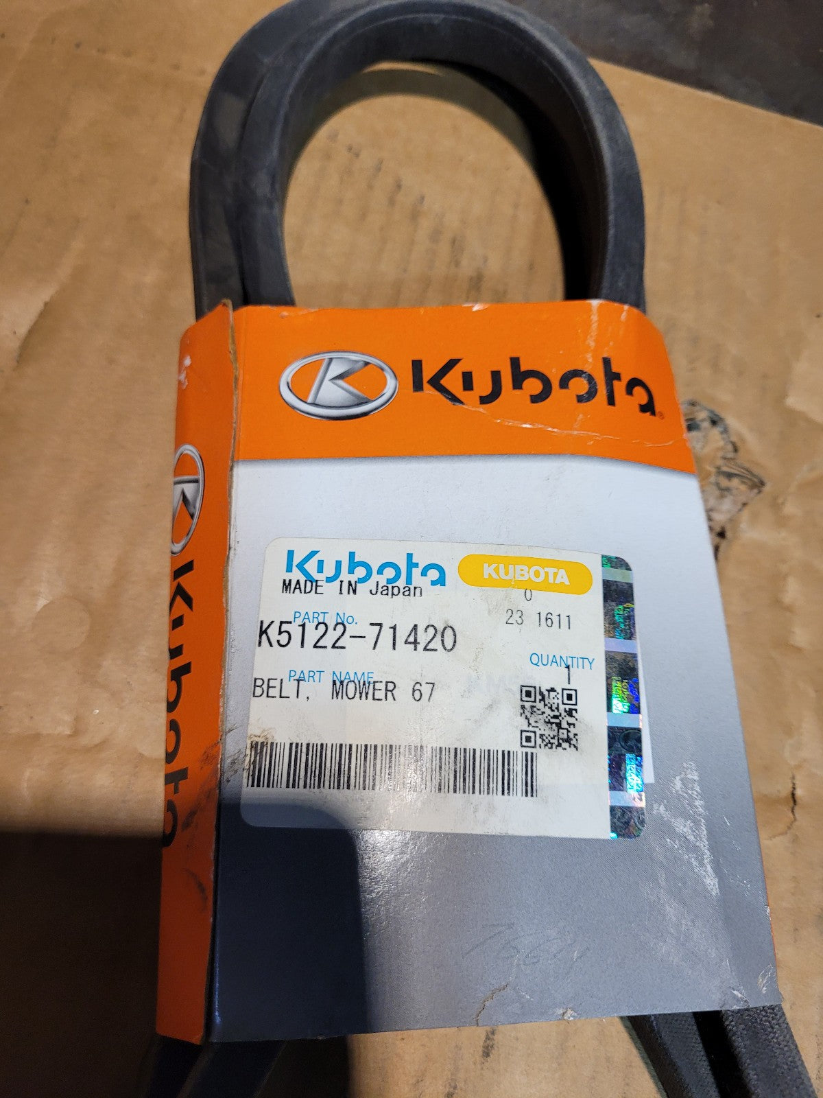K5122-71420 KUBOTA BELT