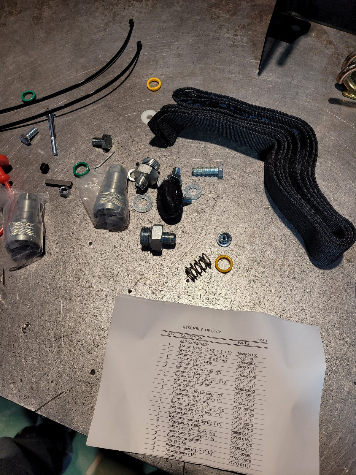 Kubota L4431 Completion Kit for Snowblower (L4469 / L4479 / L2194A / L2195A)