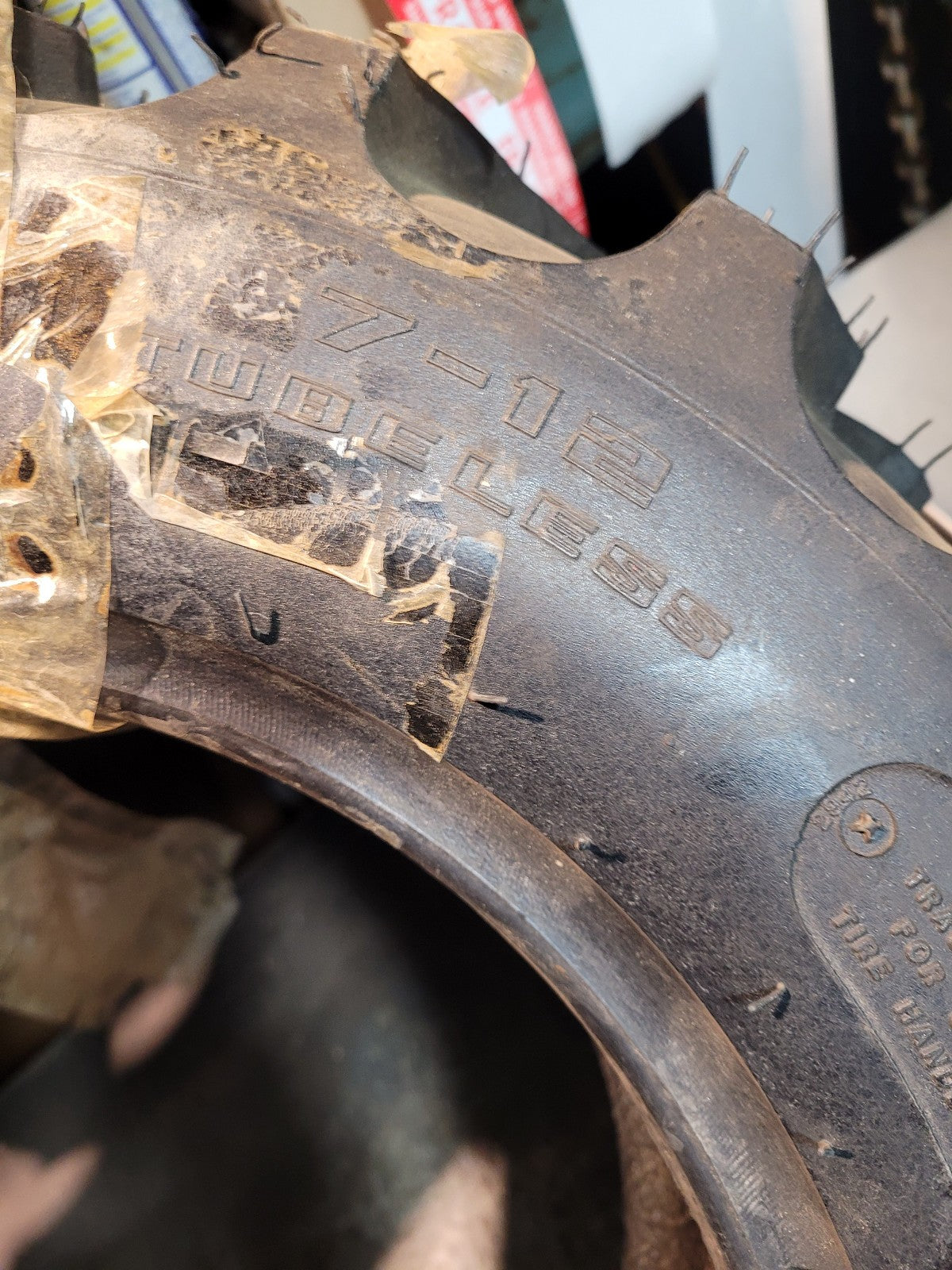 FR AG TIRE 6C040-50350 6C04050350 KUBOTA TIRE 7-12 DYNATRQ 4PR 175-440-470