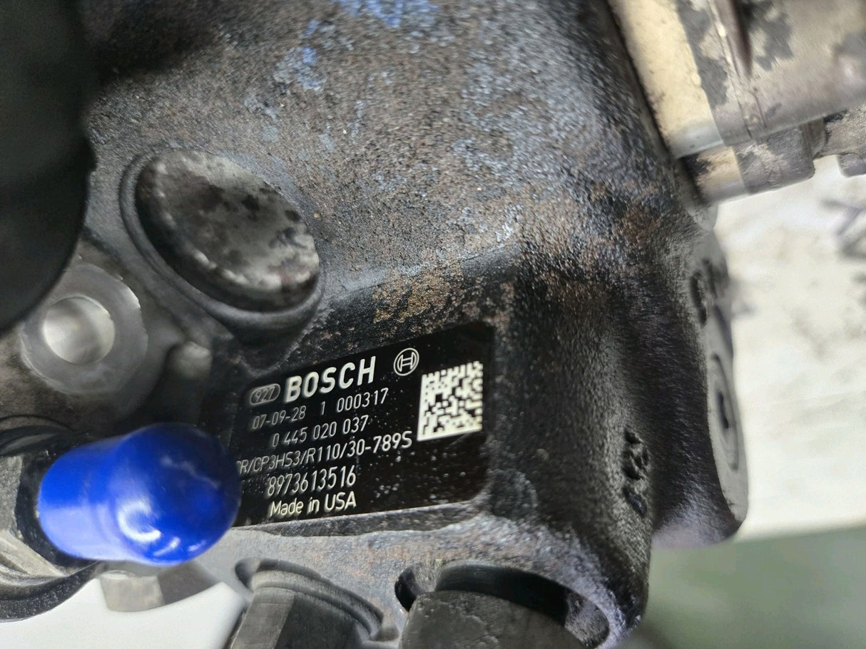 Tested 0445020037 Bosch CP3 Injection Pump 07-10 GM Duramax 8973613516