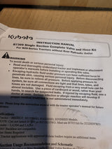 B7309A KUBOTA KU0214 SINGLE SECTION VALVE KIT FOR B-20 SERIES