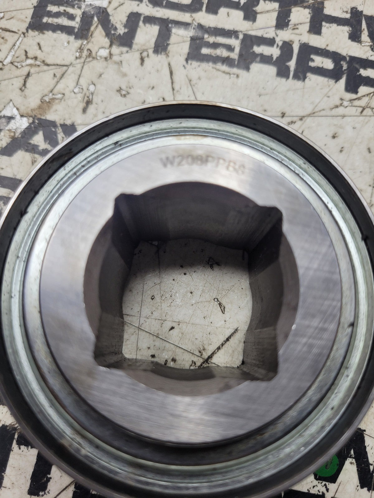 W208PPB8 Disc Harrow Ball Bearing [1-1/8" Square Bore x 80 mm OD]